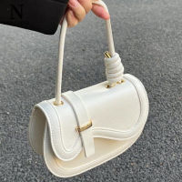 NALLCHEER กระเป๋าผู้หญิงกระเป๋าสะพายไหล่แฟชั่นกระเป๋าสะพายข้างกระเป๋าถือสีขาวใหม่