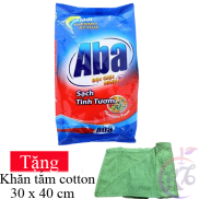 Bột giặt Aba sạch tinh tươm bịch 3kg Tặng 1 khăn tắm cotton siêu mềm