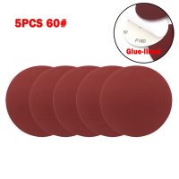 【cw】 5PCS Adhesive Sanding Paper 5Inch 125mm Discs Glue Lined Dry Sandpaper Polishing Grinding 60 1200 Grit 【hot】 !