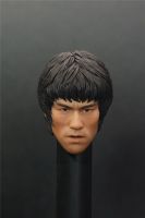 Wholesale 1/6 Soldier Head Carving Death Game Bruce Lee Bruce Lee Head Carving Model Fits Ht Body