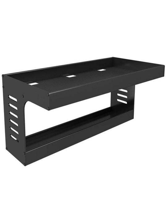 Wifi Router Shelf Wall Mount Bracket Organizer And Cable Management Floating Shelving For Home
