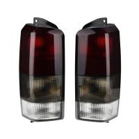 Fits for Jeep 97-01 XJ Tail Lights Red/Smoke Lens Rear Tail Lamps Set(Left + Right)Compatible with 1997-2001 Cherokee XJ