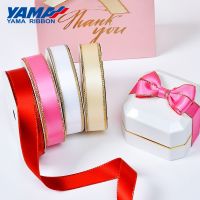 [HOT YUKXKLJWHJKG 578] ขอบซาตินริบบิ้นทอง YAMA 0.25-1นิ้ว6 9 16 22 25มม. 100หลา/ล็อตสำหรับชุด Diy อุปกรณ์เสริมของตกแต่งงานแต่งงานของขวัญ