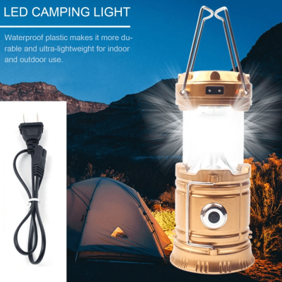 6 in 1 Portable Outdoor LED Solar Outdoor Camping Fishing Tent Lamp Portable Light Lantern Torch with Fan Dropshipping