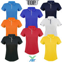 เสื้อโปโลหญิง FBT BC2403 เสื้อทรงเข้ารูป ผ้าใส่สบาย 100% Micro Polyester