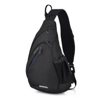 Mixi  Fashion Backpack for Men One Shoulder Chest Bag Male Messenger Boys College School Bag Travel Causal Black 17 19 inch