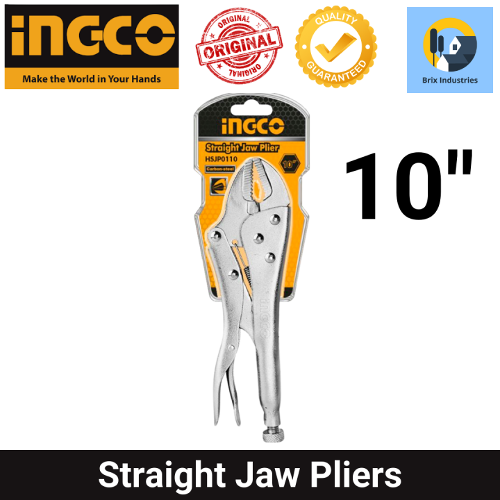Ingco Straight Jaw Locking Plier 10" HSJP0110 Lazada PH