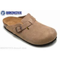 【ของแท้】Birkenstock Boston รองเท้าแตะลําลอง สําหรับผู้ชาย และผู้หญิง ติดขน สีน้ําตาล เหมาะกับการเล่นกีฬา ไซซ์ 34-46