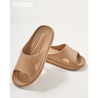 Posee รองเท้าแตะ พื้นหนา กันลื่น ใส่สบาย เหมาะกับใส่ในบ้าน ห้องน้ํา แฟชั่นฤดูร้อน สําหรับผู้ชาย ผู้หญิง PS0737