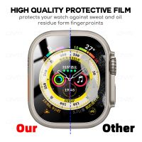 ZZOOI Screen Protector Clear Full Protective Film for Apple Watch 8 7 6 SE 5 4 3 45MM 41MM 40MM 44MM 38MM 42MM for iWatch Ultra 49MM Cases