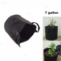 7 Gallon Fabric Plant Grow Bag Garden Planting Bag With Handle Growing Box Vegetable Potato Round Pot Container 17TH