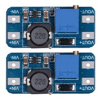 2Pcs MT3608 2A DC-DC Step Up Power ใช้โมดูลพลังงานสนับสนุนสำหรับ Arduino