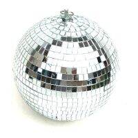 2X Colorful Stage Lighting Effect 8 Inch 20cm Disco Mirror Glitter Ball Lightweight Silver Christmas Party Decor