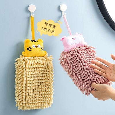 hand wipe b can be hung pe kiten thickened absorbent quick-dryg hand towel tlet cute t-free dishcloth -CSQ2385▤