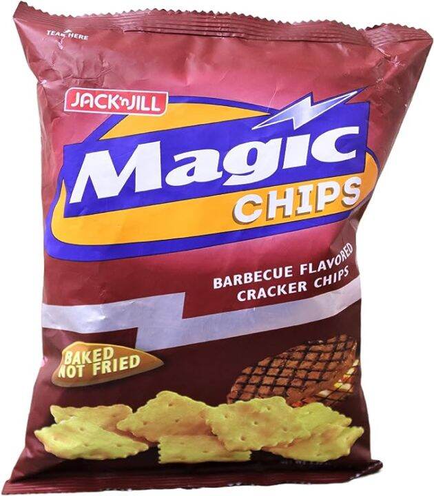 Jack 'N Jill Magic Chips Barbecue Flavored Cracker Chips 100g Lazada PH
