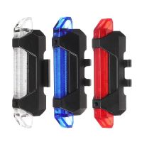 ☂✤✻ USB Rechargeable Waterproof Mountain Bike Lamp Warning Cycling Taillight LED Headlight Tail Light For MTB Bike Accessories