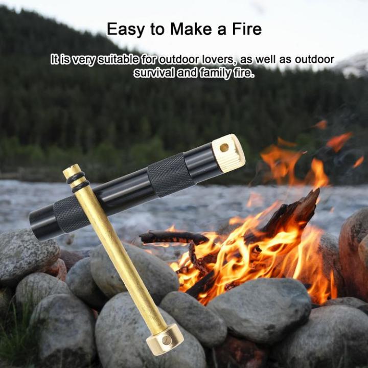 portable-compression-fire-tube-fire-piston-fire-starter-camping-fire-starters-outdoor-camping-gear-metal-fire-rod-for-survival-hiking-hunting-amicable