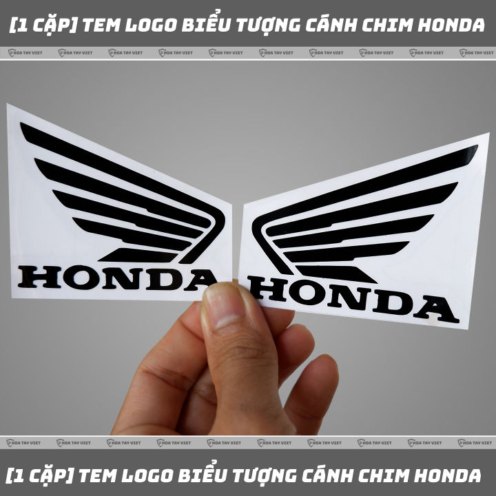 1 Cặp] tem logo HONDA hình cánh chim trang trí xe máy [TC-01 ...