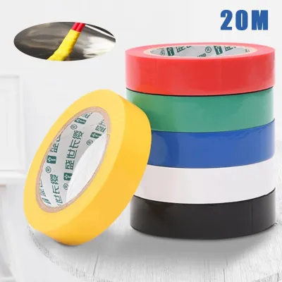20M Wire Flame Retardant Electrical Insulation Tape High Voltage PVC Electrical Tape Automotive Wiring Harness Waterproof Tape