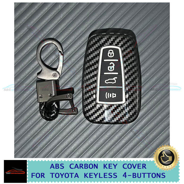 ABS Carbon Fiber Hard Plastic Key Cover for Toyota Corolla Altis