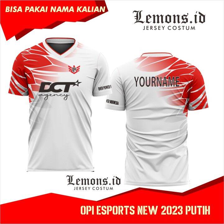 JERSEY OPI ESPORT HITAM DAN PUTIH NEW 2023 FREE NICKNAME Lazada Indonesia