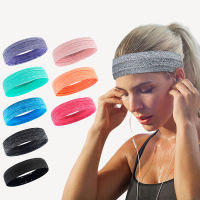 Workout Sweatband Yoga Running Fitness Sports Headband Cycling Tennis Hair Band Non Slip Moisture Wicking Headband Men Women