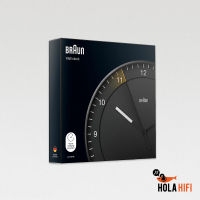 Braun Classic Mixed Analogue Wall Clock - Black นาฬิกาชนิดแขวนตกแต่งภายในบ้าน