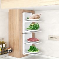 Homaxy Adjustable Storage Shelf Wall Mounted Organizer Shelf For Kitchen Bathroom Foldable Dish Storage Rack Kitchen Accessories