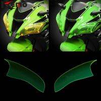 สำหรับ KAWASAKI NINJA ZX-10R ZX10R ZX 10R 2016-2019 2018ไฟหน้ารถจักรยานยนต์ยามที่หลอดไฟหน้าโล่อุปกรณ์ป้องกันฝาครอบกระจกหน้าจอ