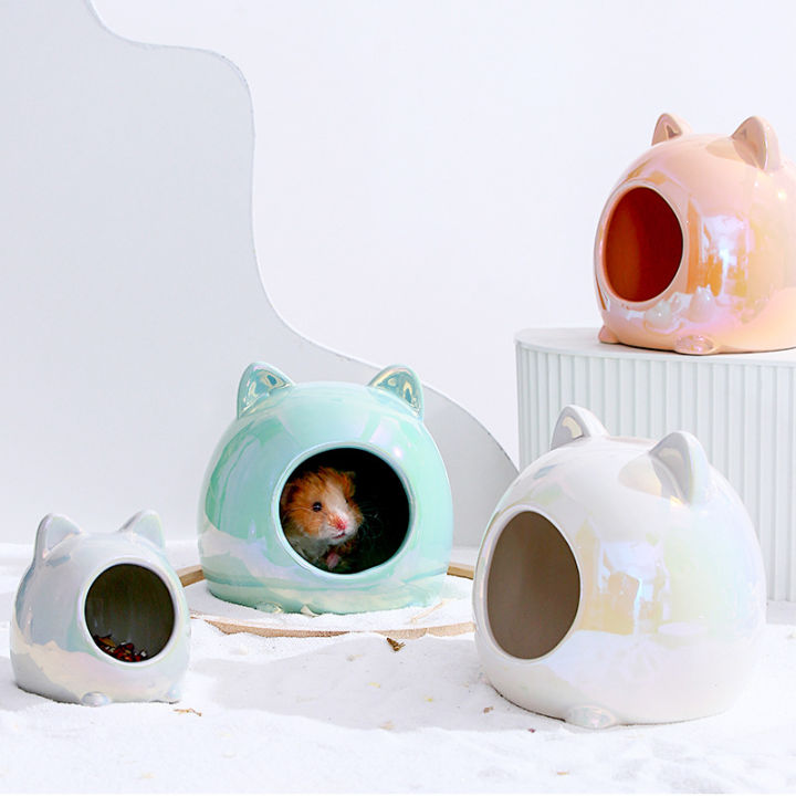summer-hamster-ceramic-shelter-shelter-heatstroke-prevention-and-cooling-small-nest-golden-bear-hamster-supplies