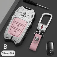 LAIFU สำหรับ Toyota Hilux Revo/innova/fortuner Keyless Remote Car Key Case โลหะผสมสังกะสีหนังแท้พวงกุญแจ (JSP-04)