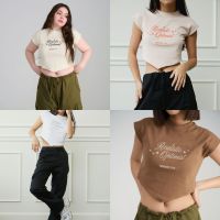 SHE KNOWS - Realistic Optimist Baby Tee เสื้อยืด Baby Tee ผ้าคอตต้อนออร์แกนิค รักษ์โลก