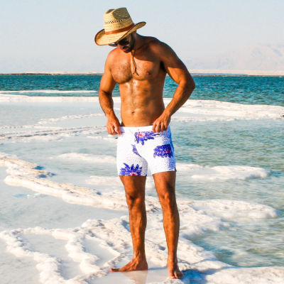 Taddlee ยี่ห้อเซ็กซี่ผู้ชายชุดว่ายน้ำชุดว่ายน้ำว่ายน้ำกางเกงนักมวย Man Square Cut ชุดว่ายน้ำ Board Surfing กางเกงขาสั้น Beach Wear