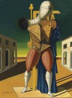 Giorgio De Chirico Trovatore โปสเตอร์ผ้าไหมพิมพ์ฟิล์มศิลปะการตกแต่งของตกแต่งผนังบ้าน24X36นิ้ว0726