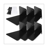 Invisible Floating Bookshelf Floating Book Organizer Wall-Mounted Perforated Books Holder Suit