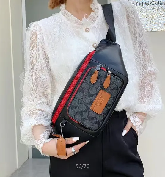 Top Grade】2023 New Unisex Coach Original Belt Bag Korean Fashion PU Leather  Cross Body Bag Sport Travel Waist Bag for Women and Men Authentic Zip Large  Capacity Sling Bags Shoulder Bag Versatile