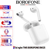 Tai Nghe Không Dây BOROFONE BW25 TWS 5.3 Kết Nối Bluetooth Có Micro