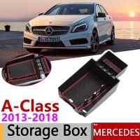 สำหรับ Mercedes Benz A-Class A180 W176 A200 A220 A250 A45 AMG 2013 ~ 2018ของการจัดเก็บที่วางแขนอุปกรณ์จัดรถ2017 2015