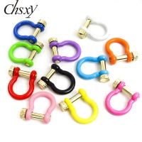 Handmade Colorful Enamel Pendant 550 Paracord U Carabiners Screw Lock Clasps Accessories For Chains Jewelry Making DIY Findings