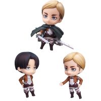 Action FiguresZZOOI #775 Attack on Titan Anime Figure Erwin Smith Shingeki no Kyojin Action Figure #390 Levi Ackerman Figurine Collectible Doll Toys Action Figures