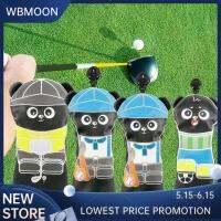 WBMOON ที่คลุมหัวไม้กอล์ฟ4ชิ้น,ที่คลุมหัวไม้กอล์ฟหนัง PU อุปกรณ์ป้องกันคิวสำหรับกีฬากลางแจ้งและกอล์ฟ