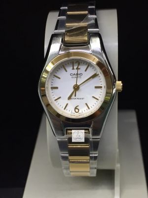 นาฬิกาข้อมือผู้หญิง CASIO รุ่น LTP-1253SG-7ADF ตัวเรือนและสายนาฬิกา 2 กษัตริย์ รับประกันของแท้ 100 เปอร์เซนต์