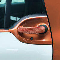 For 15-20 Smart 453 Fortwo Orange Handle Decorative Frame Door Bowl Decoration Stickers Exterior Accessories