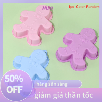 ?【HOT SALE】MUXI แม่พิมพ์ซิลิโคนรูปขนมปังขิงคริสต์มาสแม่พิมพ์เค้กฟองดองท์แม่พิมพ์ดินปั้นช็อคโกแลตลูกอมเครื่องมืออบในครัว1ชิ้น