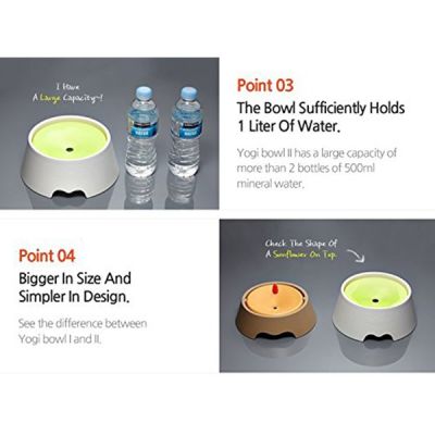 Not Wet Mouth Floating Drinking Bowls Dog Cat Health Feeding High Quality Eco-friendly Plastic Water Feeders Bowls