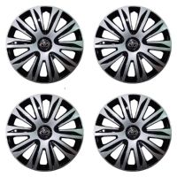 *ร้านค้าแนะนำ* * Wheel Cover ฝาครอบกระทะล้อ ขอบ R 15 นิ้ว ลาย ดุม TOYOTA ดุมดำเงิน wc83 (1 ชุด มี 4 ฝา)** **มาร้านนี่จบในที่เดียว** *