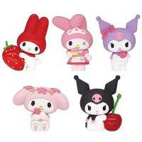 5ชิ้น/เซ็ต Sanrio Kuromi ภาพอนิเมะคอสเพลย์การ์ตูนของเล่นภาพยนตร์การ์ตูนญี่ปุ่นทีวีแอคชั่นตกแต่งเด็ก S