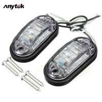 ANYTEK 2ชิ้นไฟ Led ไฟรถลาก,ไฟสัญญาณเตือนไฟติดด้านข้างรถบรรทุกรถยนต์12/24V สีขาวแดง