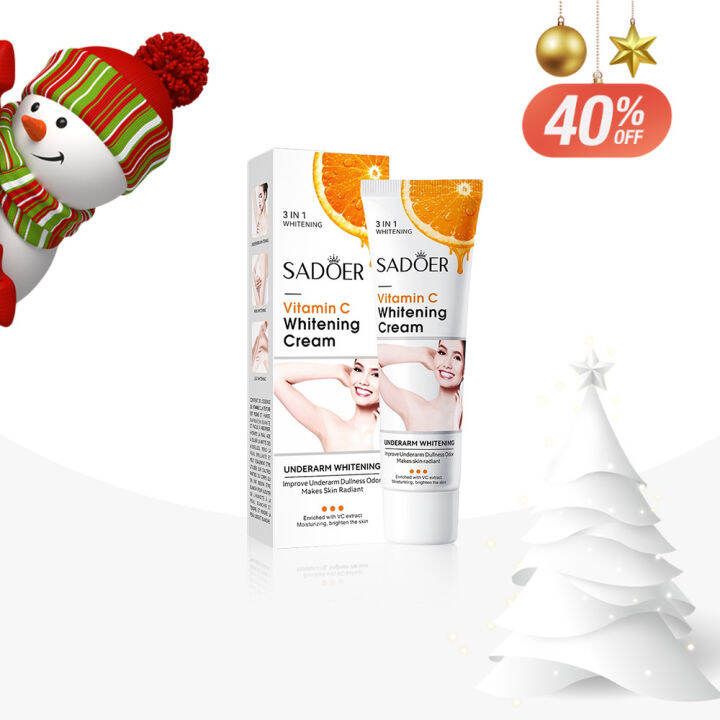 SADOER Vitamin C Underarm Whitening Cream Moisturizes Softens Skin 50g