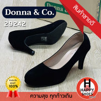 ?ส่งเร็ว?ส่งด่วนจ้า ✨มาใหม่จ้า?รองเท้าคัชชูหญิง (นักศึกษา) Donna &amp; Co. รุ่น 29242 หนังกำมะหยี่ ส้นสูง 3 นิ้ว สวมใส่สบาย